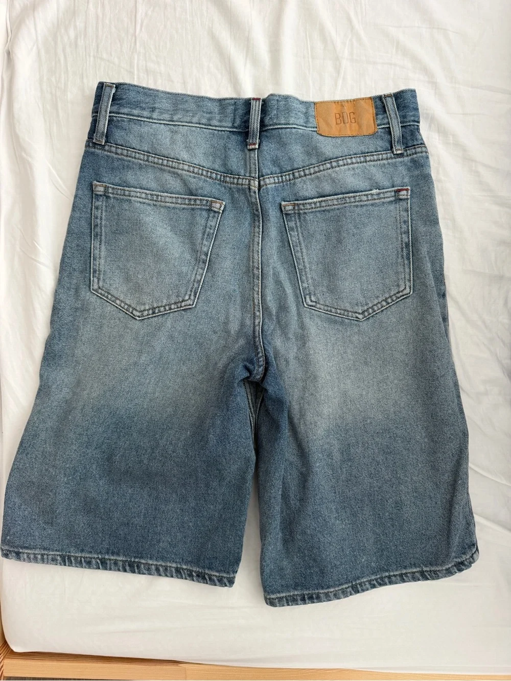 BDG Light Blue Low-Rise Denim Shorts/Jorts